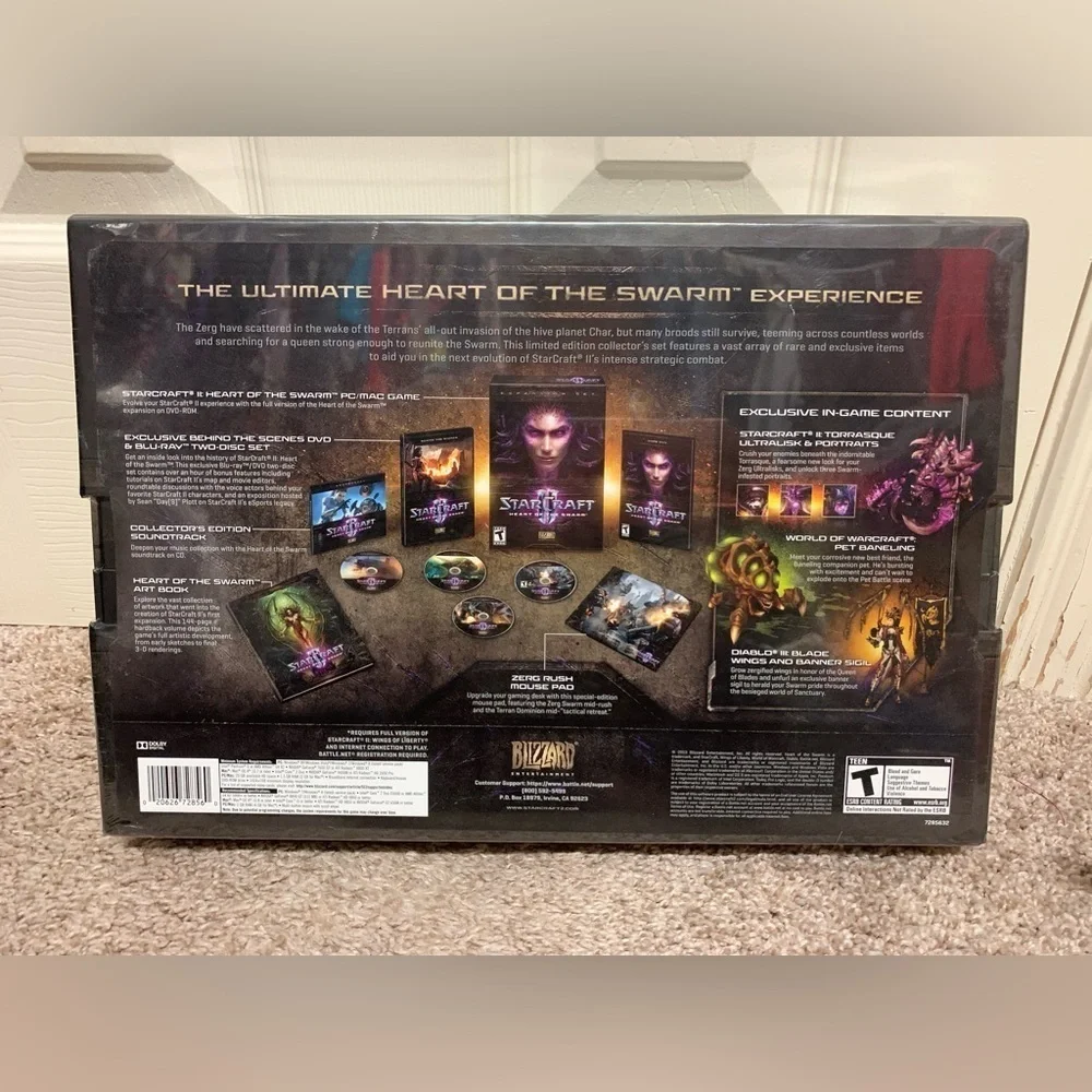 StarCraft 2 Heart of the Swarm Blizzard Entertainment Collector’s Edition NEW